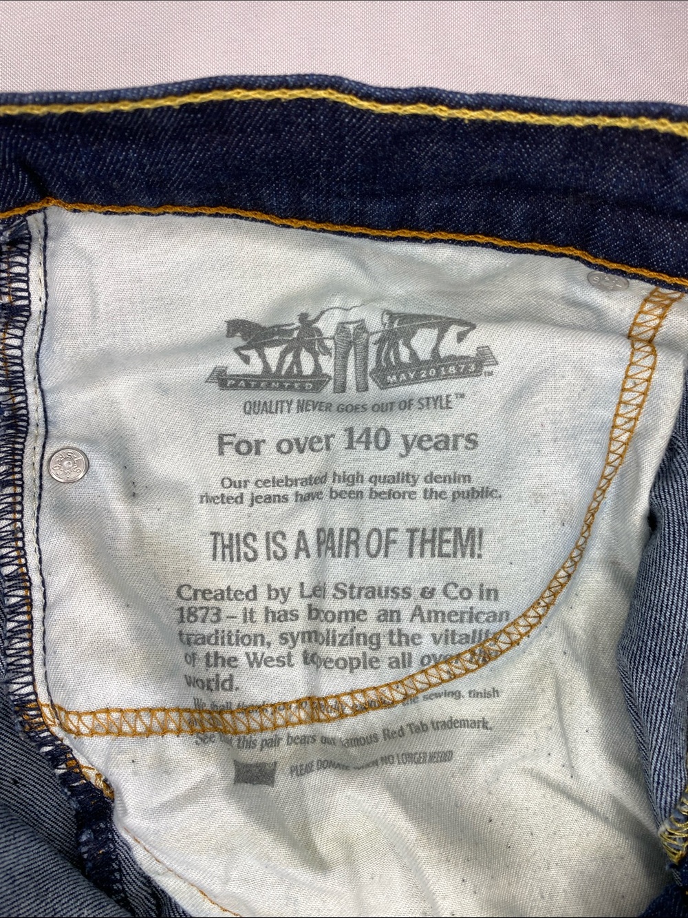 Levi's Dark Blue Denim Shorts - Classic Five-Pocket Style - Picture 4 of 8